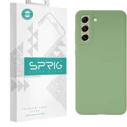 Sprig Liquid Silicone Back Cover for SAMSUNG GALAXY S22 (Green)-image-101