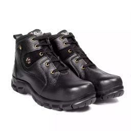 Red Can Steel Toe Safety Shoe High Ankle Genuine Leather Size UK 10 Black, SGE1164BLK-image-87