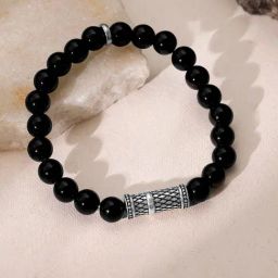 GIVA 925 Silver Damaru Adjustable Bracelet for Men-image-35