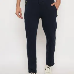 Duke Blue Blended Regular Fit Solid Trackpants-image-14