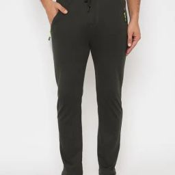 Duke Green Blended Regular Fit Solid Trackpants-picture-21