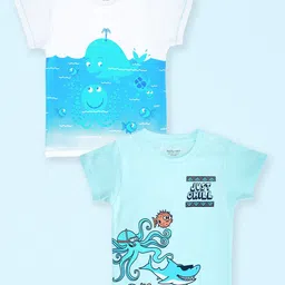Miss & Chief Kids 2 Printed Pure Cotton T-shirt-26