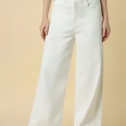 Allen Solly White Regular Fit Jeans-picture-4
