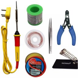 Fadman Basic Complete 7 In 1 Soldering Iron Kit Copper, Iron & Nickle Corded 25 W with Solder Wire, Cutter-42
