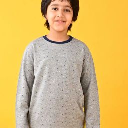 Anthrilo Boys Grey Printed Full Sleeves T-Shirt-image-88