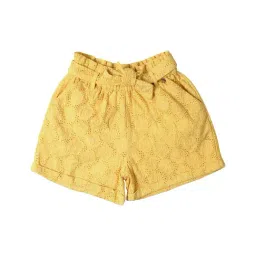 Allen Solly Junior Yellow Embroidered Shorts-image-28