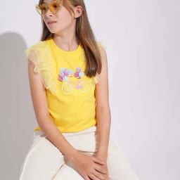 VERO MODA GIRL Kids Daffodil Embroidery T-shirt-image-34