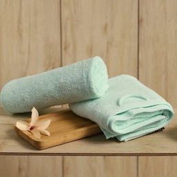 Monte Carlo Oslo Sea Green Cotton Printed Hand Towel - Set of 2-27