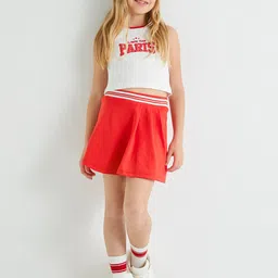 Koton Girls Pleated A-Line Mini Skirts-image-58