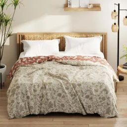 Bianca Classic Feel Beige & Grey 152 TC 120 GSM Double Comforter-46
