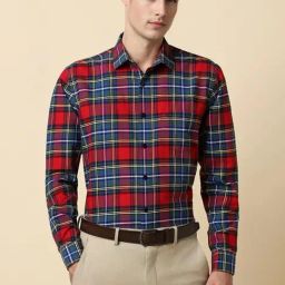 Allen Solly Multicolored Slim Fit Checks Shirt-image-43