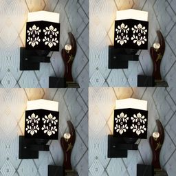Gojeeva Black Wood Square Shaped Wall Lamp-picture-38