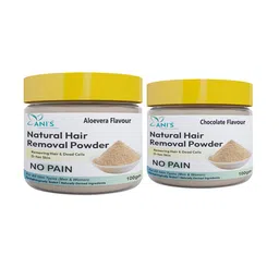 ANI'S Set Of 2 Aloe Vera & Chocolate Natural Waxing Powder - 100 g Each-24