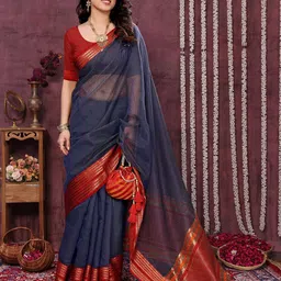 Sidhidata Woven Design Zari Fusion Kota Saree-image-46