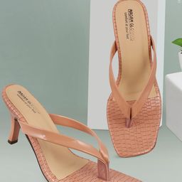 madam glorious Women Beige Kitten Heels-35