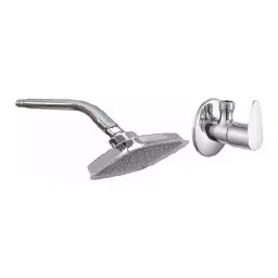 GENERIC Fusion Faucet Set with Shower Stainless Steel Chrome Finish Silver, FG2330 ( Pack of 2)-image-86