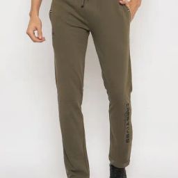 Duke Green Blended Regular Fit Solid Trackpants-image-77