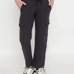 Octave Kids Charcoal Cotton Regular Fit Track Pant-image-37