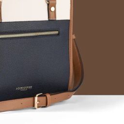 Accessorize London Navy Blue Color Block Handbag image 5