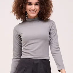 Mayra Women Mock Collar Top-picture-2