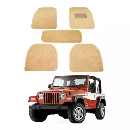 Auto Pearl MA3O130 PVC and Plastic Standard Mat for Mahindra Jeep 2005-2015 (Beige)-image-11
