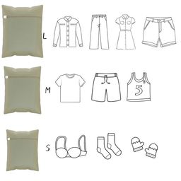 Kuber Industries Beige 6 Pieces Reusable Rectangular Durable Laundry Bags With Zipper image 3