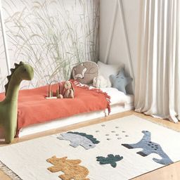 THEGASBH White Abstract Hand-Tufted Cotton Carpet-picture-15