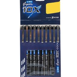 Linc Glycer 10X Ball Pen - Black Ink, 10 Pcs-image-53