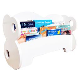WonderVed Cloud Shaped Kids Bookshelf - White colour-21
