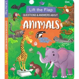Board Book: Lift the Flap Question & Answer About Animals- Activity Book for Children, English-12