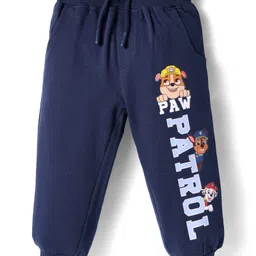 Babyhug Cotton Knit Full Length Lounge Pant with Paw Patrol Print - Navy Blue-picture-19
