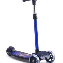 fab n funky 3 Wheel Foldable Kids Scooter With LED Lights & 4 Level Adjustable Handle Bar - Black-picture-19