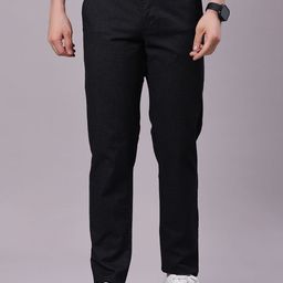 V-Mart Men Textured Regular Fit Regular Trousers-image-24