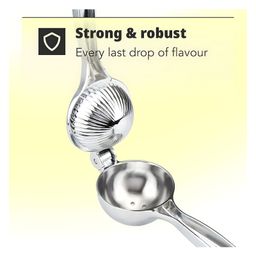 COZY VIBES Stainless Steel Citrus Juicer & Citrus Juicer - Hand Press & Juicer Manual - Powerful Hand Lime Press for Extracting Pulp & Juices - Hand Citrus Juicer Stainless Steel - Juicer- PACK OF 1 - COLOR MAY VARY image 2