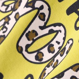 Lazy Bones Sinker Knit Full Sleeves T-Shirt with Text Print - Yellow image 3