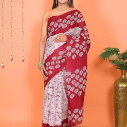 Ravi Janki Suit & Sarees Floral Pure Cotton Saree-picture-9