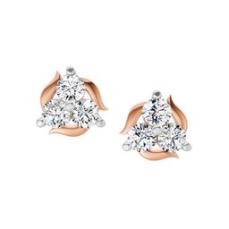 Sparkles 14K Rose Gold Lab Grown Diamond Stud Earrings 0.41 Ct-image-71