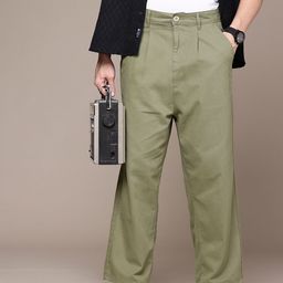 The Roadster Life Co. Men Pure Cotton Baggy Fit Chinos Trousers-image-82