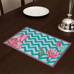 SEJ by Nisha Gupta Blue & White Placemats - Set of 6-image-67