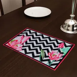 SEJ by Nisha Gupta Black & White Placemats - Set of 6-30