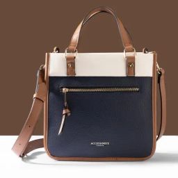 Accessorize London Navy Blue Color Block Handbag image 2