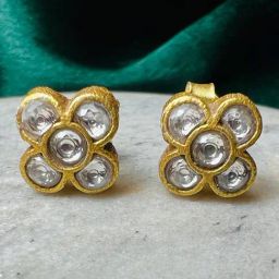 Arte Jewels 925 Sterling Silver Golden Earrings for Women-image-34