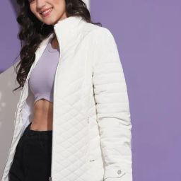 Globus White Nylon Regular Fit Casual Jacket-picture-22
