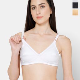 NAIDU HALL Pack of 3 Full Coverage Cotton Everyday Bras with All Day Comfort-picture-12