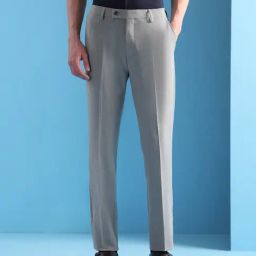 Arrow Grey Slim Fit Trousers-image-12