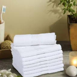 Bianca D'ross White 100% Cotton 380 GSM Face Cloths - Set of 8-image-8