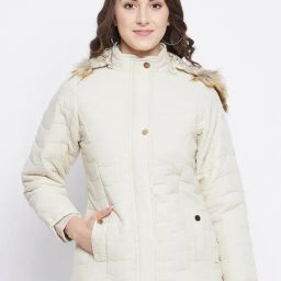 Duke Off White Quilted Jacket-image-52