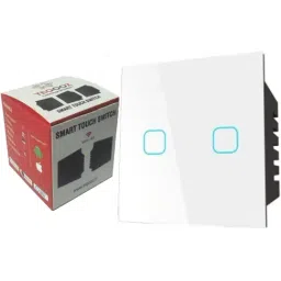 Teqooz 16Amp 2-Switch Smart Wi-Fi plus Bluetooth Touch Switch (White)-image-10