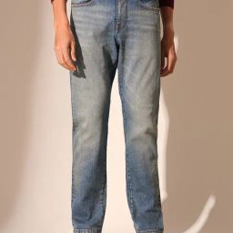 Selected Homme Blue Cotton Slim Fit Jeans-image-61