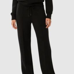 Forever New Black Solid Trackpants-image-50